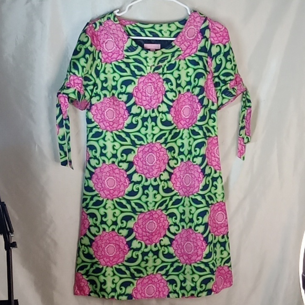 Lilly Pulitzer floral silk dress size 4